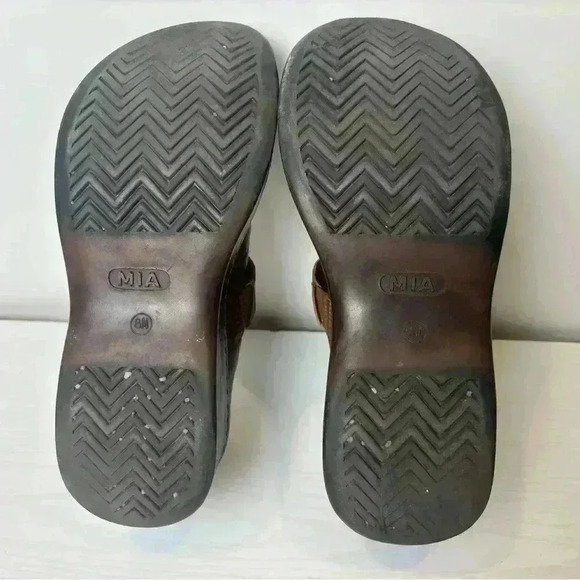 MIA LEATHER VINTAGE Y2K SLIP ON SHOES SIZE 8 - Picture 10 of 11